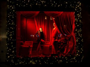 Saks Fifth Avenue's flagship holiday display in New York.