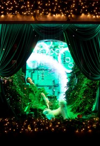 Saks Fifth Avenue's flagship holiday display in New York.
