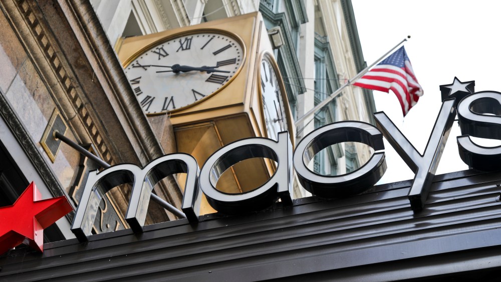Macys. This, photo shows corporate signage at Macy's flagship store in Manhattan, in New York. Macy's Inc. reports earnings Thursday, Nov. 9, 2017Earns Macys, New York, USA - 02 May 2017