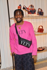 Shameik Moore attends Valentino Rodeo Drive Men's Launch at Valentino Boutique on December 04, 2018 in Beverly Hills, California. (Photo by Donato Sardella/Getty Images for Valentino)