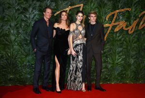Rande Gerber, Cindy Crawford, Kaia Gerber, and Presley Walker Gerber