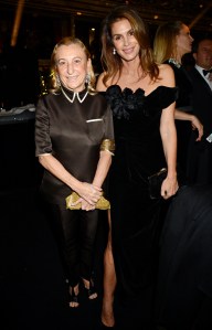 Miuccia Prada and Cindy Crawford