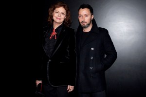 Susan Sarandon and Anthony Vaccarello