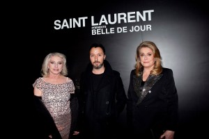 Debbie Harry, Anthony Vaccarello, and Catherine Deneuve,