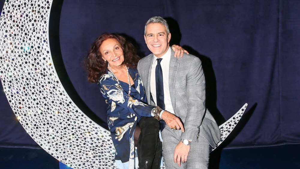 Diane von Furstenberg and Andy Cohen