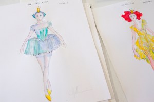 Costume sketches by Constance Hoffman.