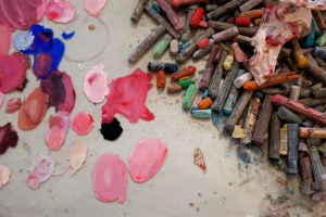 Inside Natalie Frank's artist studio.