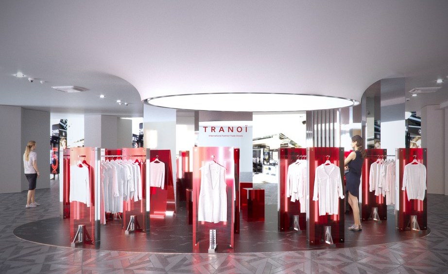 A rendering of the Tranoï space at Galeries Lafayette.