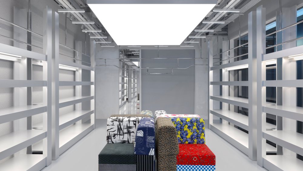 Balenciaga store on Via Montenapoleone in Milan