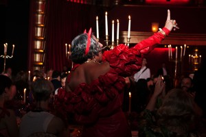 The scene at the Bulgari party.