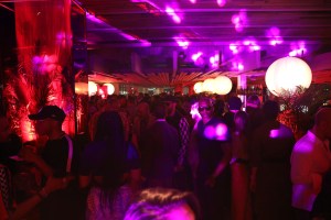 The scene at the party.