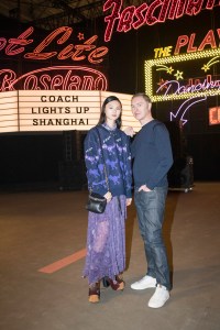 December 8, 2018, Shanghai, China - (L-R): Stuart Vevers and He Cong at Coach Lights Up Shanghai.