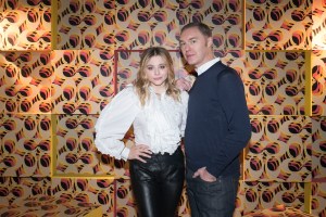 December 8, 2018, Shanghai, China - (L-R): Chloe Moretz and Stuart Vevers at Coach Lights Up Shanghai