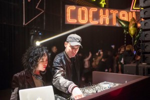 December 8, 2018, Shanghai, China -  (L-R): DJ Dazzy and Thomas Bray at Coach Lights Up Shanghai.