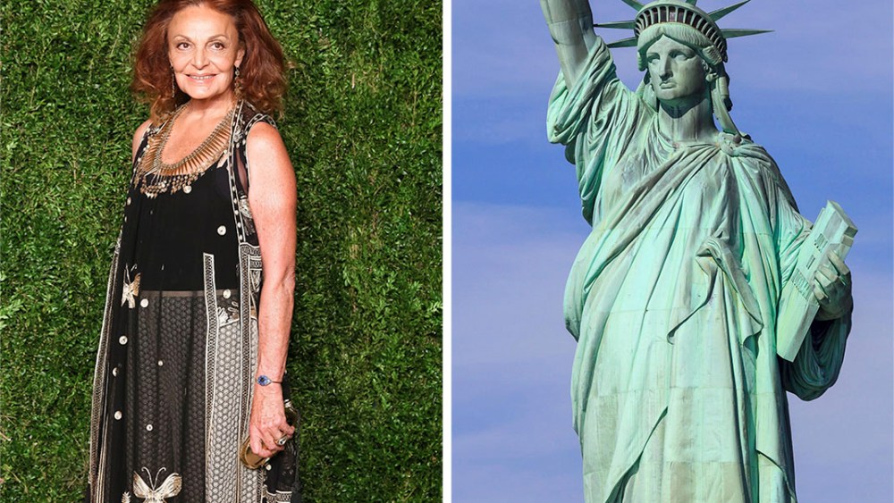 Diane von Furstenberg and her goddaughter.