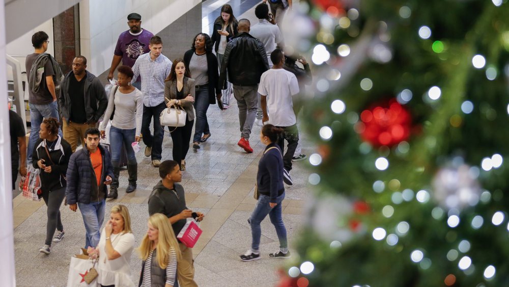 Holiday shoppers on Super Saturday