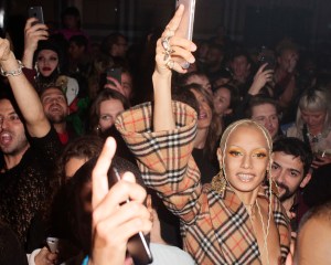 Jazzelle at the Vivienne Westwood & Burberry collaboration launch party