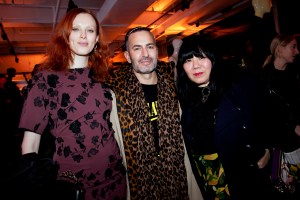 Karen Elson, Marc Jacobs and Anna Sui