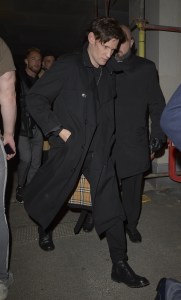 Matt Smith arriving to the Burberry & Vivienne Westwood collection launch party