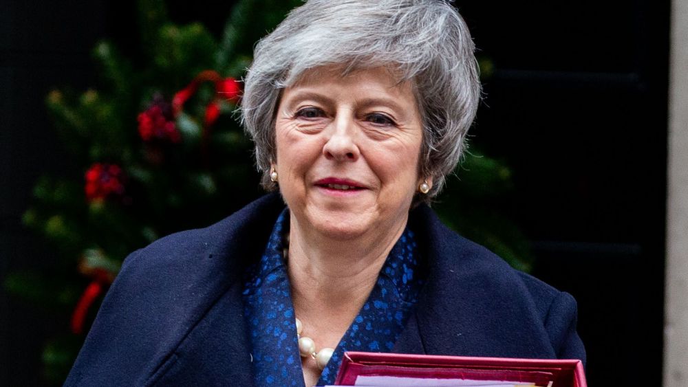 Prime Minister, Theresa May, leaves 10 Downing Street for Prime Minister's Questions. There have been at least 48 letters handed in to Graham Brady, Chair of the 1922 Committee and tonight she faces a vote of no confidence from her party in the House of Commons.Prime Minister's Questions, London, UK-12 Dec 2018