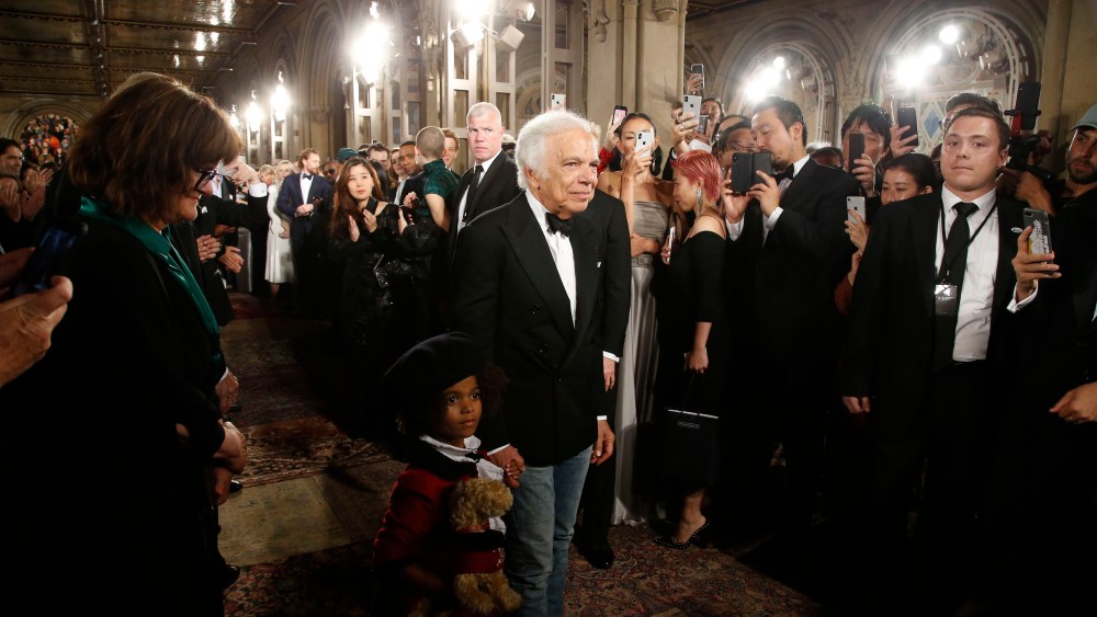 Ralph Lauren at his Spring 2019 RTW show.