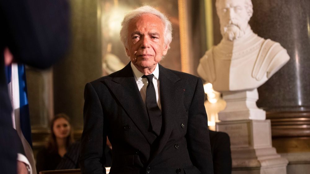 Ralph Lauren at the Chteau de Versailles Dinner celebrating the designer.