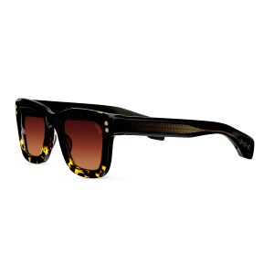 Hoorsenbuhs eyewear Square Black To Tortoise Fade side view
