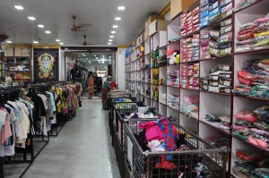 An apparel store in Tirupur, India.