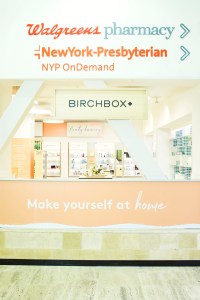 The Walgreens and Birchbox collaboration at a New York location.