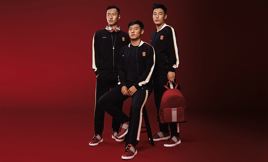 Zegna has created a special collection for Chinese soccer players.