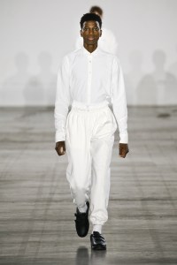 Robyn Lynch at Fashion East Men's Fall 2019