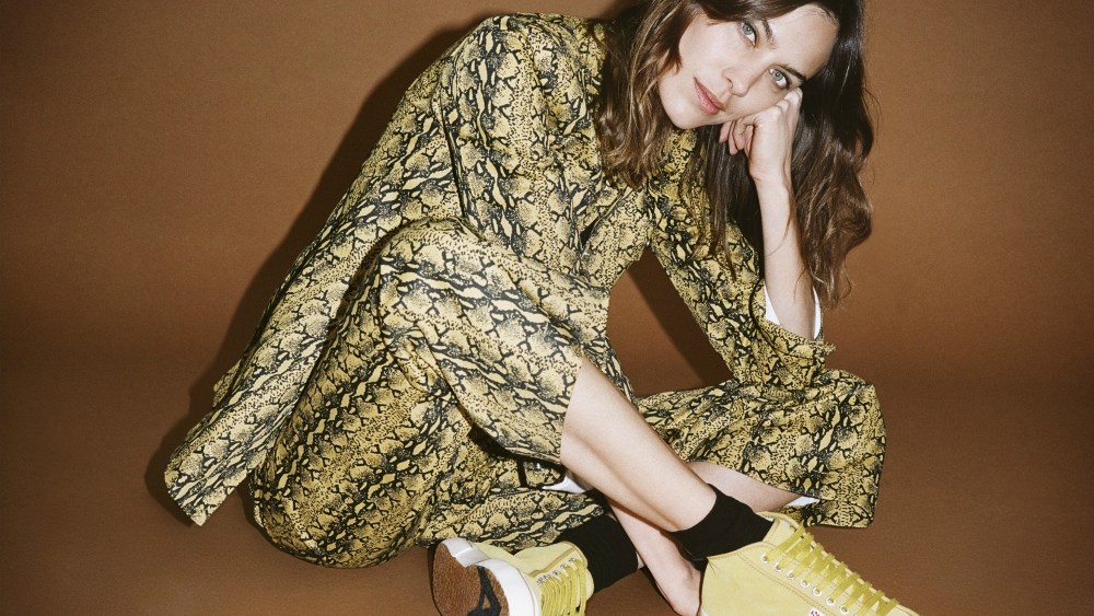 Alexa Chung shows off her collaboration with Superga.