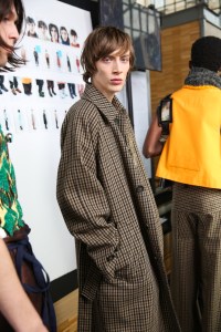 Backstage at Acne Studios  Men’s Fall 2019