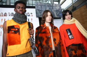 Backstage at Acne Studios  Men’s Fall 2019