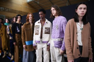 Backstage at Acne Studios  Men’s Fall 2019