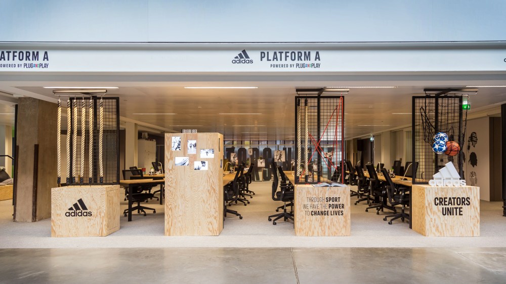 Adidas's Station A startup accelerator space