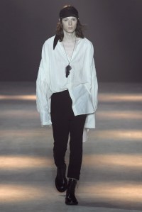 Model on the catwalk