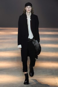 Model on the catwalk