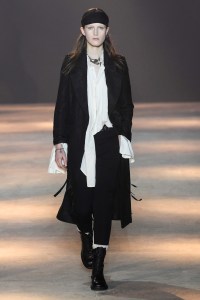 Model on the catwalk