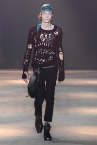 Model on the catwalk