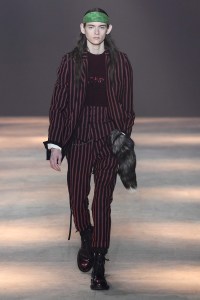 Model on the catwalk