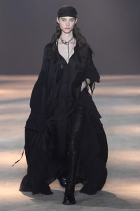 Model on the catwalk