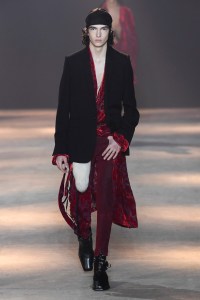 Model on the catwalk