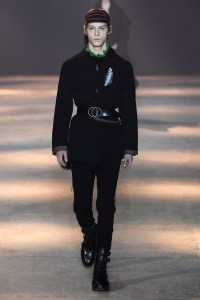 Model on the catwalk