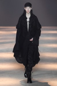 Model on the catwalk