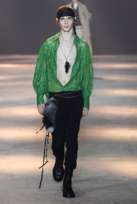Model on the catwalk