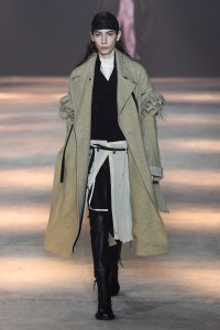 Model on the catwalk