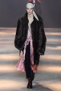 Model on the catwalk