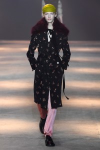 Model on the catwalk