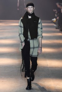 Model on the catwalk